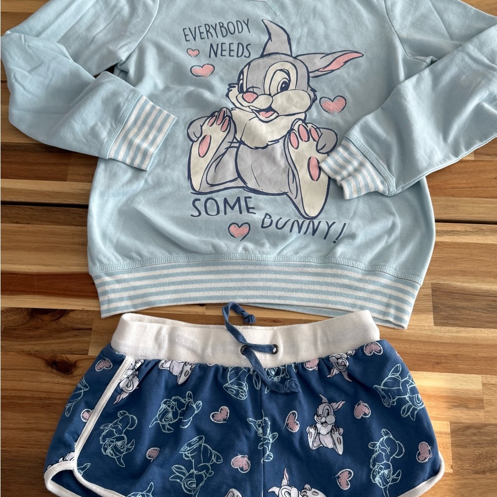Disney‎ Thumper Kids Pajama Set - Blue and White